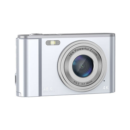 Portable 4K Digital Camera with 2.8" IPS Screen, 16x Zoom, LED Light & USB Webcam