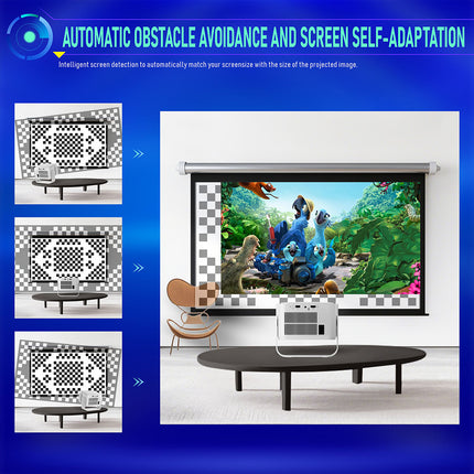 1080P Smart Home Projector Auto Focus Bluetooth Remote High Brightness