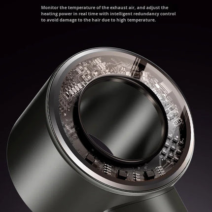 Ultra-Light Ionic Hair Dryer with Open-Frame Body, Powerful Airflow & Quiet 59dB Performance
