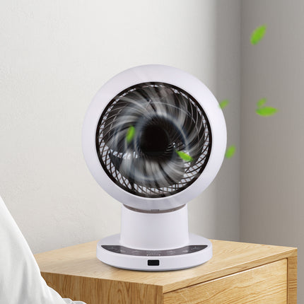 Compact Smart Standing Fan with Adjustable Speeds and Quiet Airflow