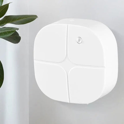 Portable 100ml Aroma Oil Diffuser with LED Screen, Dual Power Supply USB or AAA Batteries, Energy Efficient Mist – White