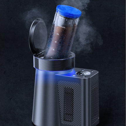 Portable Electric Beverage Cooling Cup with Digital Display for Soda Beer Wine and Drinks