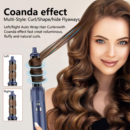 6 in 1 Ionic Hair Dryer Brush Set 3 Heat 3 Speed 110000RPM High Speed Motor