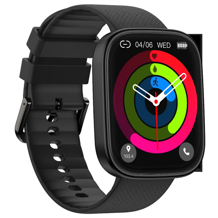 Smart Fitness Watch 2.06" AMOLED Display Heart Rate & Blood Oxygen Monitor