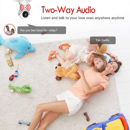 Portable 5" Baby Video Monitor with 720P Camera, Two-Way Audio & Night Vision