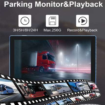 10 Inch AHD Vehicle Monitoring Kit Pedestrian Detection Night Vision Multi Channel Cameras