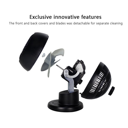 Portable Digital Air Circulator Fan with Remote for Home Office and Desk Use