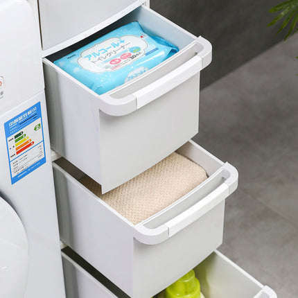 Modern 3-Layer Plastic Storage Drawer Cart with Wheels – Bathroom & Home Organizer