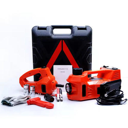 Electric 12V Vehicle Lift Kit with Hydraulic Jack & Power Wrench