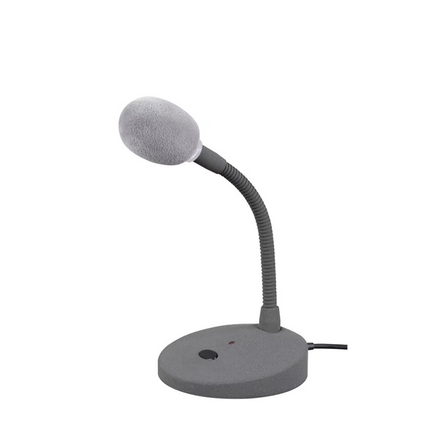 Omnidirectional Gooseneck Desktop Microphone with XLR Connector & Noise Reduction