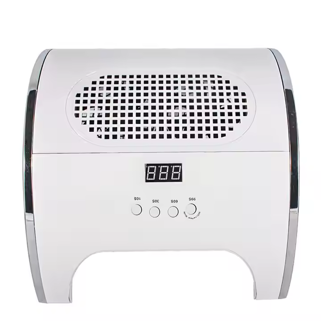 Professional 2-in-1 Nail Lamp with Dust Collector 80W Dual Fan Salon Machine