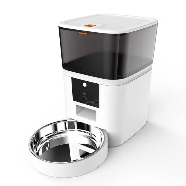 Automatic WiFi Pet Food Dispenser with Camera, Two-Way Audio & Smart Scheduling