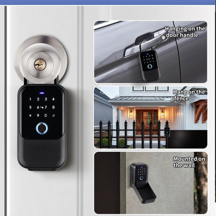 Heavy Duty Smart Lock Box Bluetooth App Enabled, PIN Code, IC Card & Key Access, Outdoor UseHeavy Duty Smart Lock Box Bluetooth App Enabled, PIN Code, IC Card & Key Access, Outdoor Use
