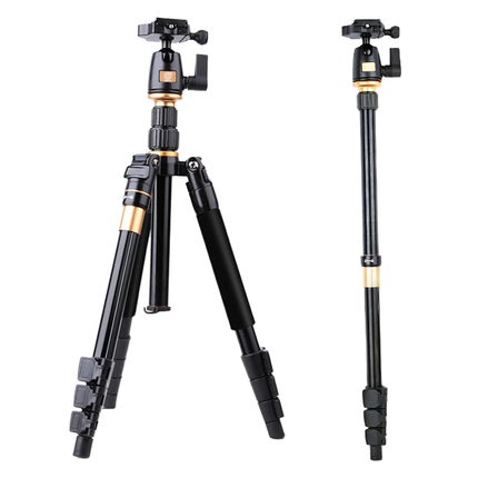 Portable Aluminum Tripod Extendable 154cm Stand for Cameras Phones 5kg Load