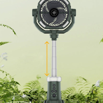 Portable Rechargeable Fan with LED Light and Remote – Indoor, Outdoor & Car Use