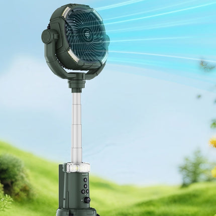 Portable Rechargeable Fan with LED Light and Remote – Indoor, Outdoor & Car Use
