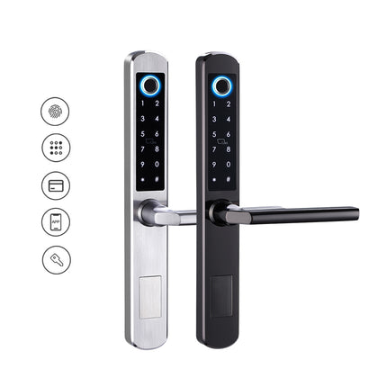 Smart Fingerprint Door Lock with Touch Keypad, App Access for Wooden & Aluminium Doors