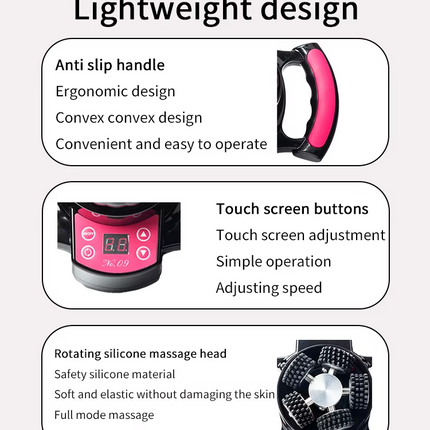 Handheld 360° Rotating Body Massager with Ultrasonic Technology for Muscle Relaxation