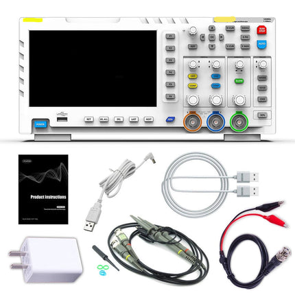Portable Dual-Channel 100MHz Oscilloscope with Built-In Signal Generator – 1GS/s High-Speed Sampling