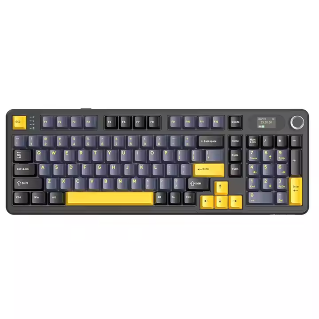 Wireless Mechanical Keyboard and Mouse Combo with RGB Backlight, Tri-Mode USB, USB-C and 2.4GHz Connectivity, 81-Key Compact Layout