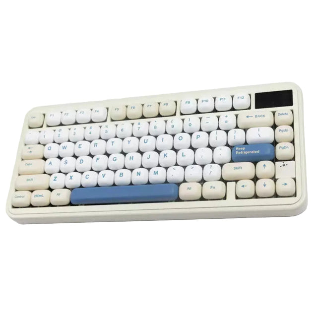 Soy Milk Themed PBT Keycaps Set – 128 Keys, MOG Profile, Dye-Sub Legends