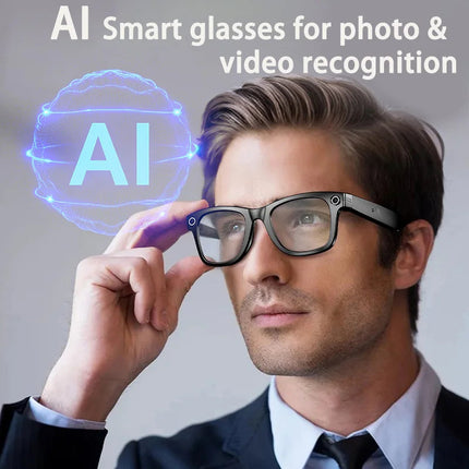 Wireless Smart Glasses with Built-In Audio, Bluetooth 5.4, Lightweight & IP65 Waterproof