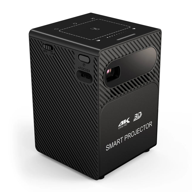 Portable Mini DLP Projector with Android 9, WiFi, HDMI Input and Auto Keystone Correction
