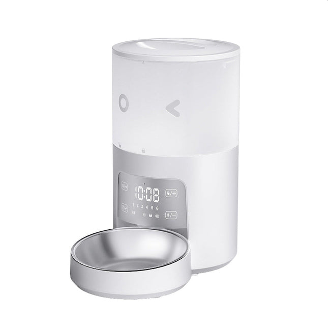Automatic Pet Feeder with 4L Food Tank, Voice Recording & Slow Feed Mode for Dogs and Cats