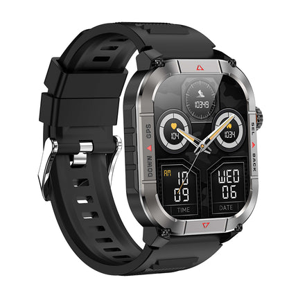 1.96in AMOLED Outdoor Smart Watch with Bluetooth Calling, SOS Alert, Compass and IP68 Waterproof Design