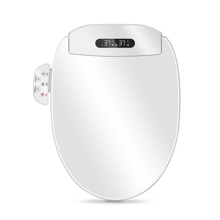 Smart Bidet Toilet Seat with Feminine Wash, Warm Seat, LED Night Light, and Self-Cleaning Nozzle