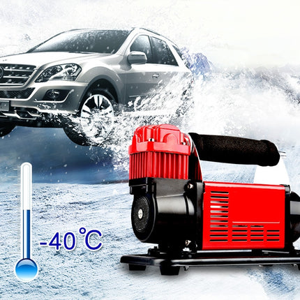 Portable 12V Tire Air Compressor with High-Speed 300L/Min Pump & Pressure Gauge for Cars & Trucks