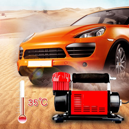 Portable 12V Tire Air Compressor with High-Speed 300L/Min Pump & Pressure Gauge for Cars & Trucks
