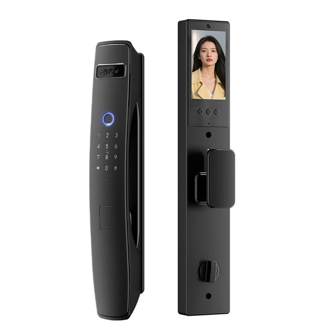 Smart Door Lock with Facial Recognition, Palm Vein Access and Dual Cameras