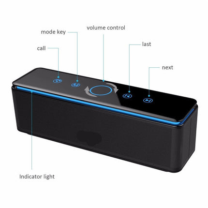 Cordless 12W Bluetooth Speaker with Mobile Charging & 15-Hour Battery Life