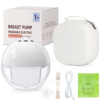 Electric Breast Pump Portable Adjustable Flow Comfort Use with Silicone Cup