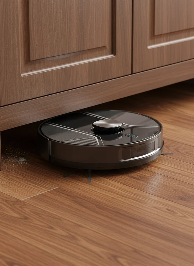 Smart Cleaning Robot with Laser Navigation, Suction and Mopping Functions, App Control