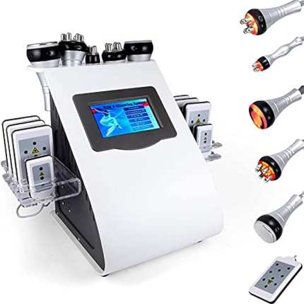 6-in-1 Ultrasound Cavitation RF Body Sculpting and Facial Beauty Machine
