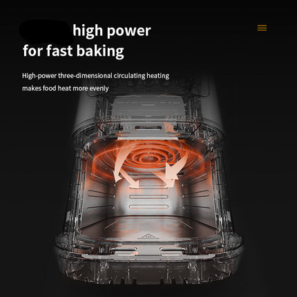 Stainless Steel Air Fryer 15L, 1500W Electric Hot Oven with Non-Stick Basket & Adjustable 80-200°C Temp