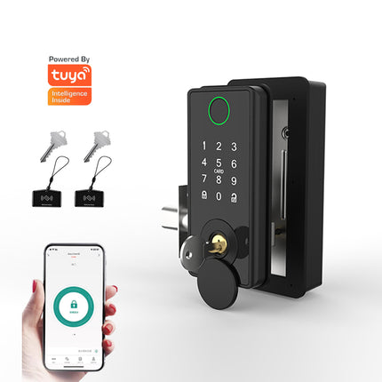 Bluetooth Smart Door Lock for Wooden Doors with Fingerprint, Card and App Control
