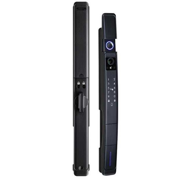 Slim Automatic Smart Lock for Sliding Glass Doors, WiFi App Control & Biometric Access