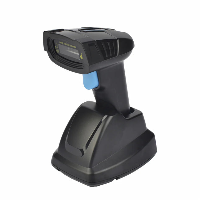 Professional Wireless 1D Barcode Scanner with Docking Station & Extended Wireless Range