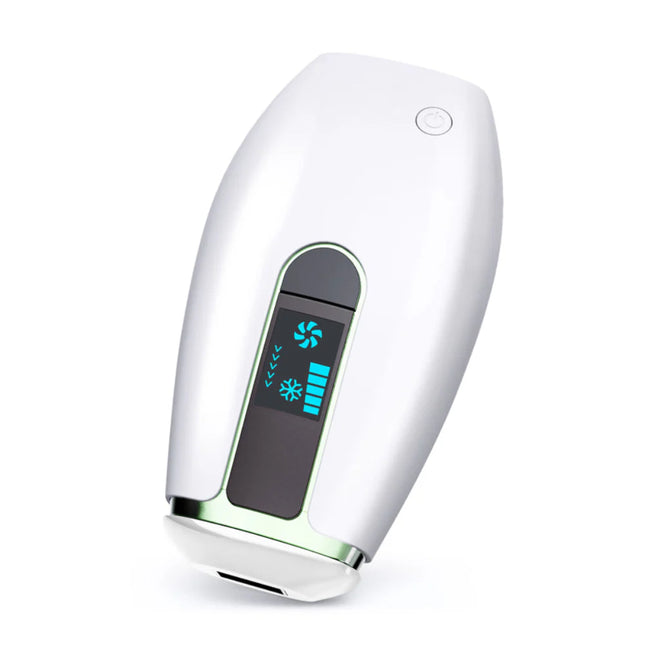 Advanced Home Laser Hair Reduction Tool with Cooling Crystal & Skin Renewal Light