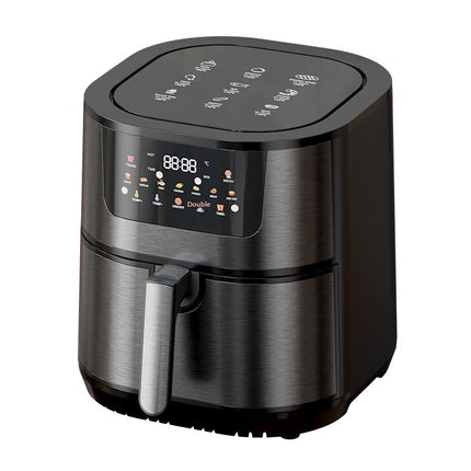 Stainless Steel Air Fryer 15L, 1500W Electric Hot Oven with Non-Stick Basket & Adjustable 80-200°C Temp