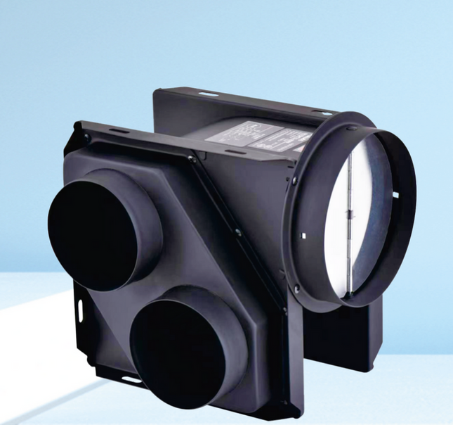 Ceiling Duct Ventilation Fan 185m³/h 22W AC Motor Low Noise 35dB Black