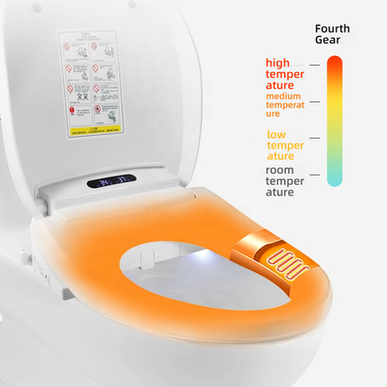 Smart Electric Bidet Toilet Seat with Feminine Wash, LED Display, Night Light & IPX4 Waterproof