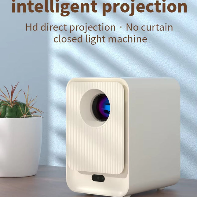 Portable 720P HD Smart Projector with 230 ANSI Brightness, 180" Display, WiFi & Built-In Speakers (Android 11)