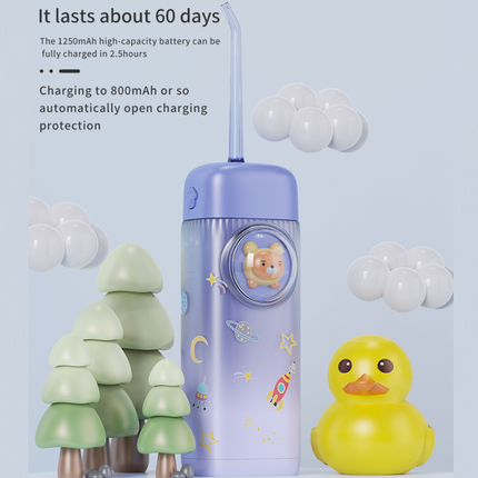 Portable Rechargeable Water Flosser with 2 Cleaning Modes and Detachable 120ml Tank