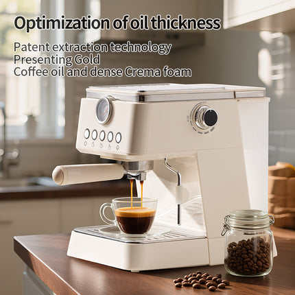 Desktop 20 Bar Pump Espresso Coffee Machine with 1.5L Removable Water Tank