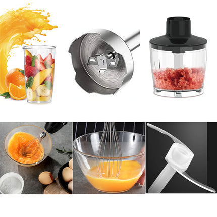 Cordless Multi-Function Immersion Blender Set with Rechargeable Battery and Smart Speed Control