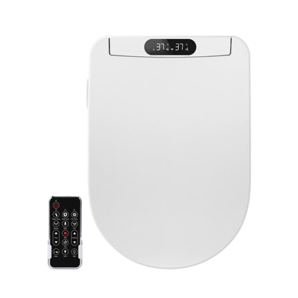 Smart U-Shape Toilet Seat with Remote Control, Bidet Function, Warm Air Dryer, Night Light